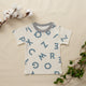 Beige Alphabet Organic Cotton T-shirt